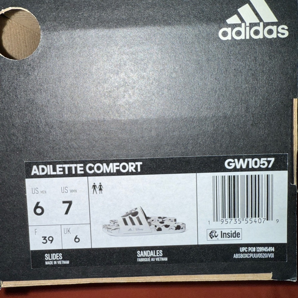 NWT- Adidas x Disney Adilette Comfort Comfort Slide GW1057 - Picture 11 of 12